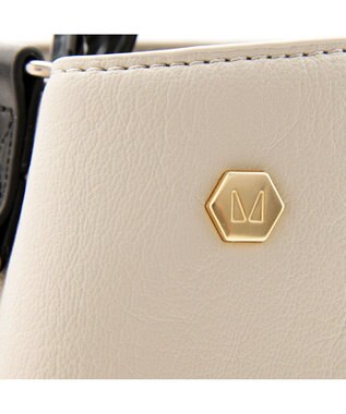 MioFIRANO STONE B001 ハンドバッグ LIGHT GRAY