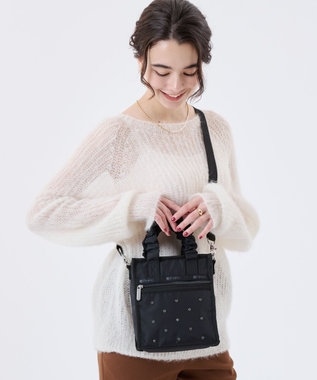 LeSportsac GH MINI N/S TOTE/ビジューブラックグレー