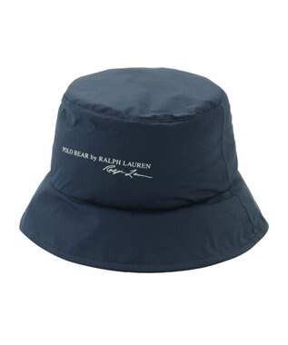 MOONBAT POLO RALPH LAUREN レインハット FLAG BEAR 撥水 ポケッタブル ネイビーブルー