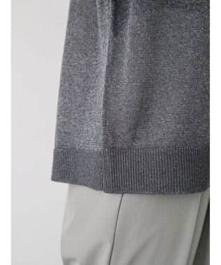 Green Parks シアーロゴニットプルオーバー Black