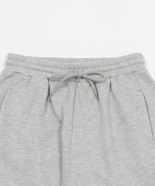 WEGO 【ウエストゴム/SMLサイズ展開】カーブデザインスウェットパンツ 杢グレー