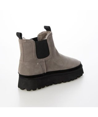 MODE ET JACOMO <carino>本革ムートン　サイドゴアショートブーツ オーク