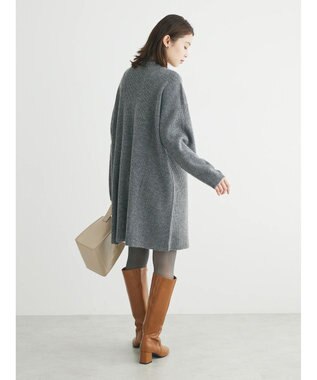 Green Parks リブニットミニワンピース Gray Mixture