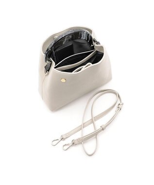 MioFIRANO STONE B001 ハンドバッグ LIGHT GRAY