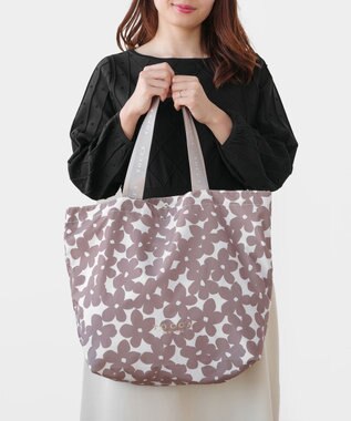 TOCCA 【WEB＆一部店舗限定・A4サイズ対応】DANCING TOCCA SUBBAG サブバッグ オフ×ベージュ花柄