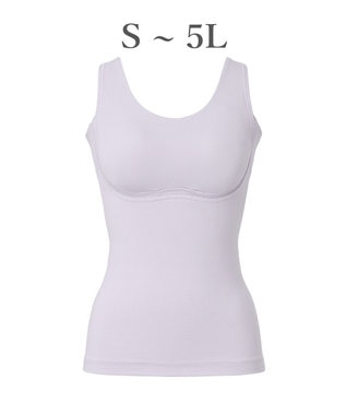 BRADELIS New York 【Yukine inc. 】ゆきねえ365綿混モアらく快適フルカップブラキャミ25 ノンワイヤー 補正下着 補整 カップ付き ブラトップ