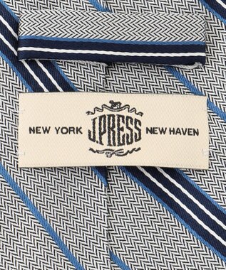 J.PRESS MEN 【STRUCTURE MIX COLLECTION】レジメンタル ネクタイ グレー系1