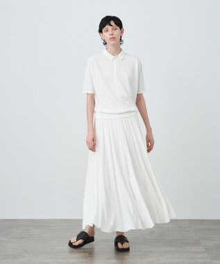 ATON RECYCLED FRESCA COTTON | ポロシャツ WARM WHITE