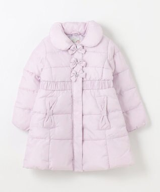 ANY KIDS 【洗濯機OK】中綿Aラインロングコート ラベンダー