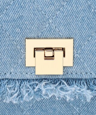 23区 【先行予約】デニムフリンジ ショルダーバッグ スカイブルー系