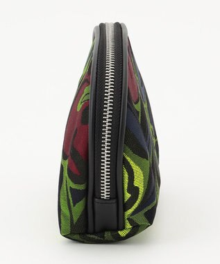 GRACE CONTINENTAL Fabricシェルポーチ グリーン