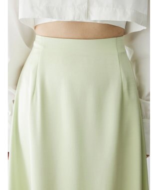 Green Parks AnriettMusee サテンナロースカート Lime Green