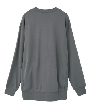 earth music&ecology サイドリブロゴスウェット Gray