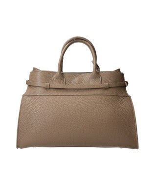 INTER-CHAUSSURES 【CHRISTIAN VILLA】レザーハンドバッグ オーク