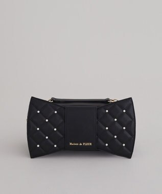 Maison de FLEUR パールリボンバッグ