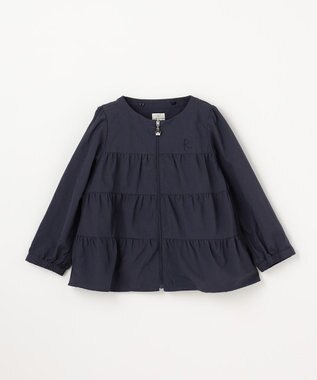 組曲 KIDS 【110-140㎝】 撥水ティアードマウンパ ネイビー