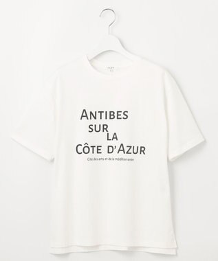 23区 【SLOW/一部店舗限定】MVSコットン デザイン ロゴTシャツ ホワイト系