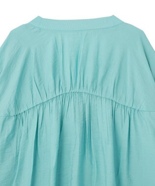 Green Parks リブドッキングシアーシャツ Blue