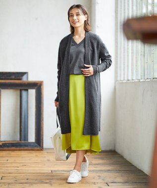 ICB 【洗える】 ヴィンテージヘビーサテン スカート ペア―系