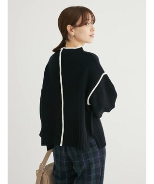 Green Parks ・Ｐｅｔｉｔ　Ｆｌｅｕｒ　ハイショクタートルニット Black