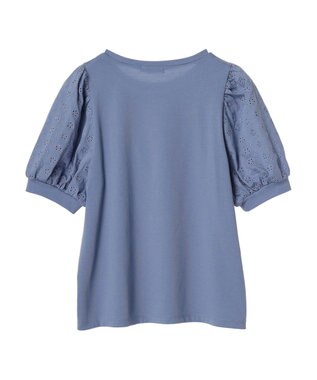 earth music&ecology フラワーレースプルオーバー Blue