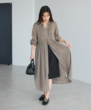 CRAFT STANDARD BOUTIQUE ヴィンテージボイルワンピース/羽織 Light Brown