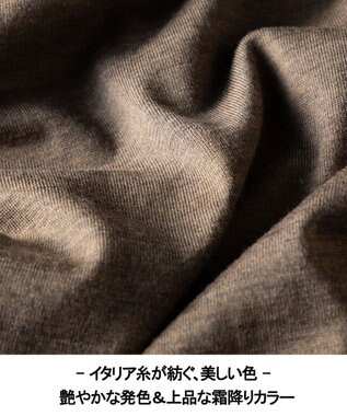 GOTAIRIKU 新色追加【洗える/チクチクしにくい/ピリングしにくい】イタリア糸 ハイゲージ タートルネックニット_WOOL100％ ベージュ系