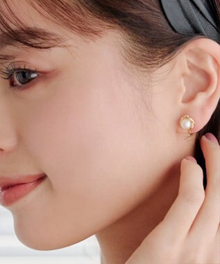 Tiaclasse 【5TYPEアソートデザイン・金属アレルギー対応】パールイヤリング・ピアス イヤリング：ゴールドA