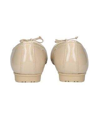 Bridget Birkin ＜3E＞【Bridget Birkin Walk】シンプルリボンバレエパンプス ライトベージュエナメル