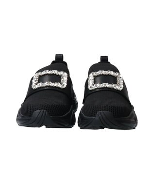 Bridget Birkin 【Bridget Birkin】ビジューバックルニットスニーカー ブラック雑材