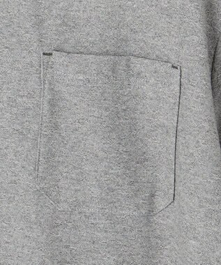 JOSEPH ABBOUD MOUNTAIN 【SPACE／UNISEX】オーガニックコットンスラブプレーティング天竺 Tシャツ ライトグレー系