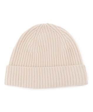 23区 ピュアカシミヤ ニット帽 ベージュ系