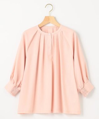 組曲 S 【WEB限定】シアーカルゼ ドルマンスリーブ ブラウス ピンク系