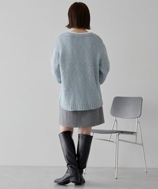 AMERICAN HOLIC メランジルーズニットプルオーバー Blue