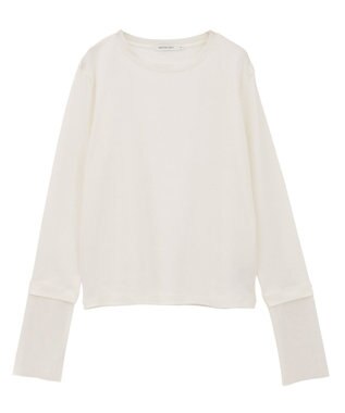 AMERICAN HOLIC 袖チュールレイヤードプルオーバー Off White