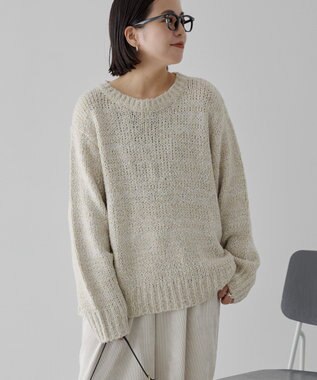 AMERICAN HOLIC メランジルーズニットプルオーバー Ivory