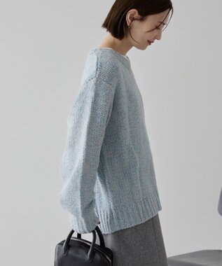 AMERICAN HOLIC メランジルーズニットプルオーバー Blue