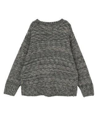 AMERICAN HOLIC メランジルーズニットプルオーバー Charcoal Gray