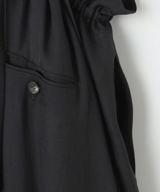 23区 【SACRA】アセテートブライトツイル サロペット ブラック系