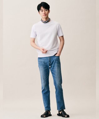 JOSEPH ABBOUD 【オーガニックコットン使用・日本製・26SS新色】JOEコットンサッカークルーネック Tシャツ ホワイト系