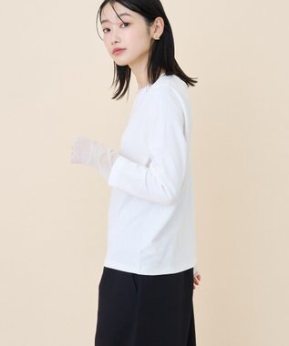 AMERICAN HOLIC 袖チュールレイヤードプルオーバー Off White