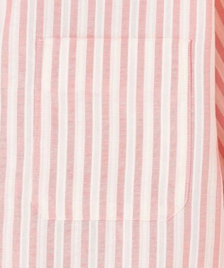J.PRESS YORK STREET 【WOMEN】ストライプショート ブラウス ピンク系1