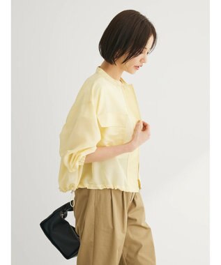 Green Parks シアーショート丈ブルゾン Yellow