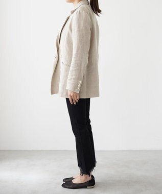 woadblue ＜坪田あさみさんコラボ/ストレッチ＞ブーティフレアデニムパンツ ブラック BLACK