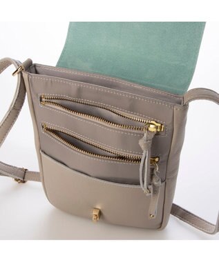 UNBILLION ペルケ perche / 7ポケットレザーポシェット グレー