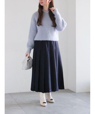 Te chichi キャットヤーンニット Ｓグレー