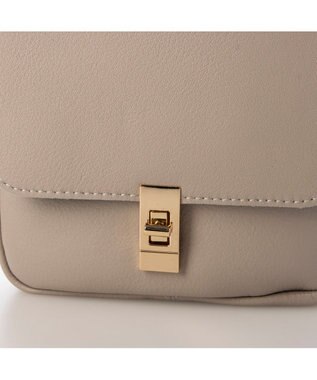 UNBILLION ペルケ perche / 7ポケットレザーポシェット グレー