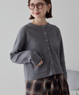 AMERICAN HOLIC バイパチリングドットニットカーディガン Gray Mixture