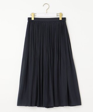 ANY SIS L 【洗える】シャイニープリーツ スカート ネイビー