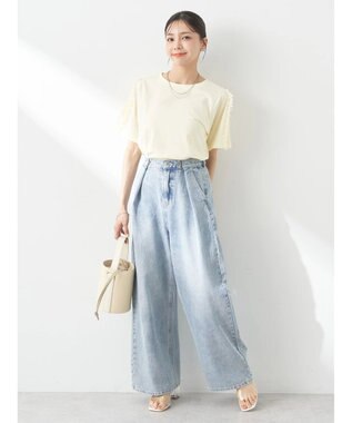 earth music&ecology チュールフリルプルオーバー Light Yellow